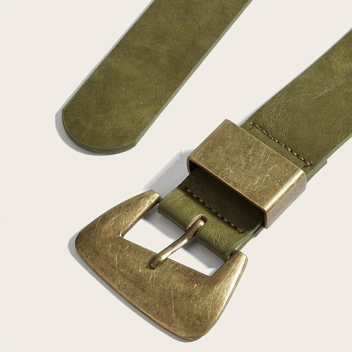 Ceinture Verte en Simili Cuir pour Femme Edwige — visuel 7