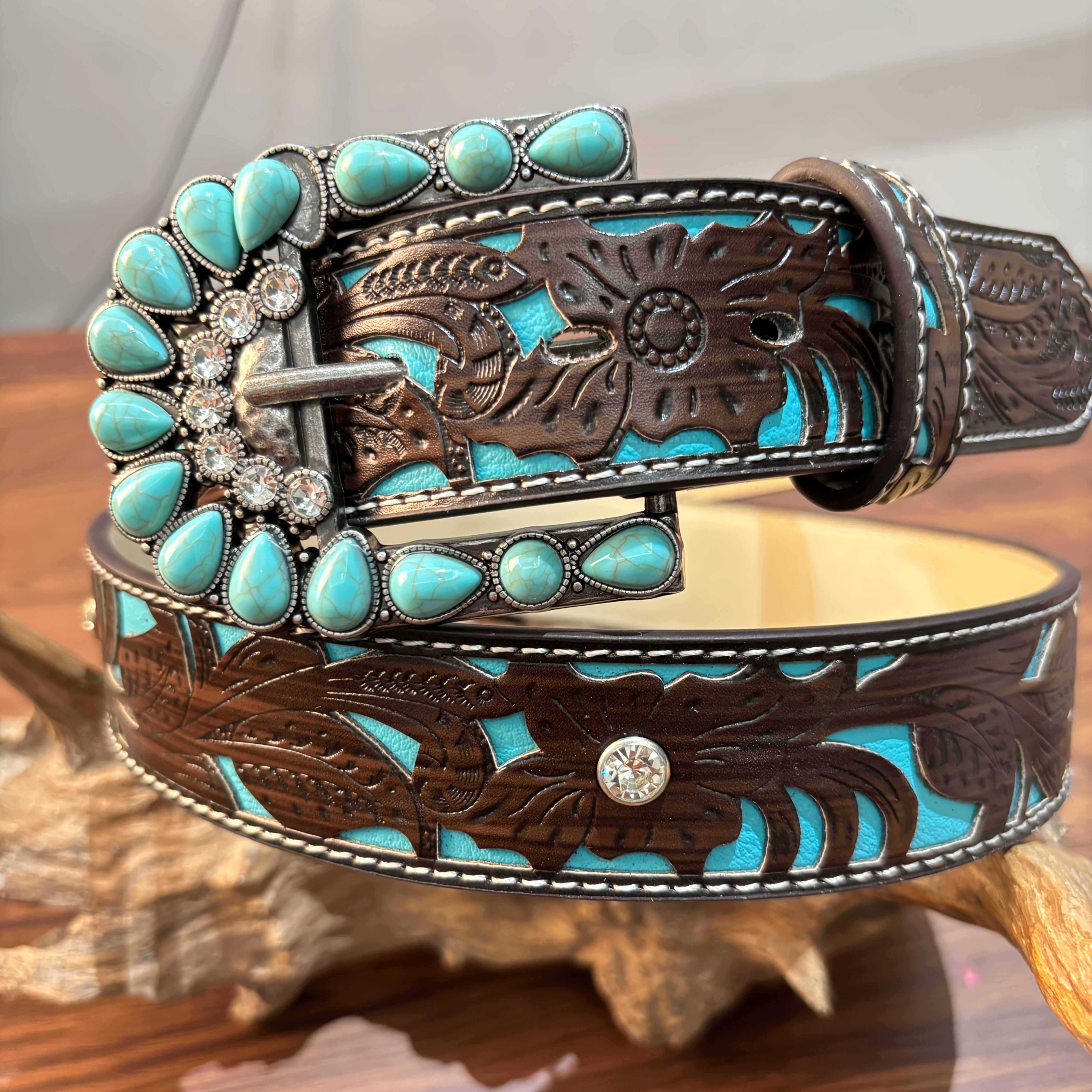 Ceinture Western en Simili Cuir pour Femme Aimee — visuel 1