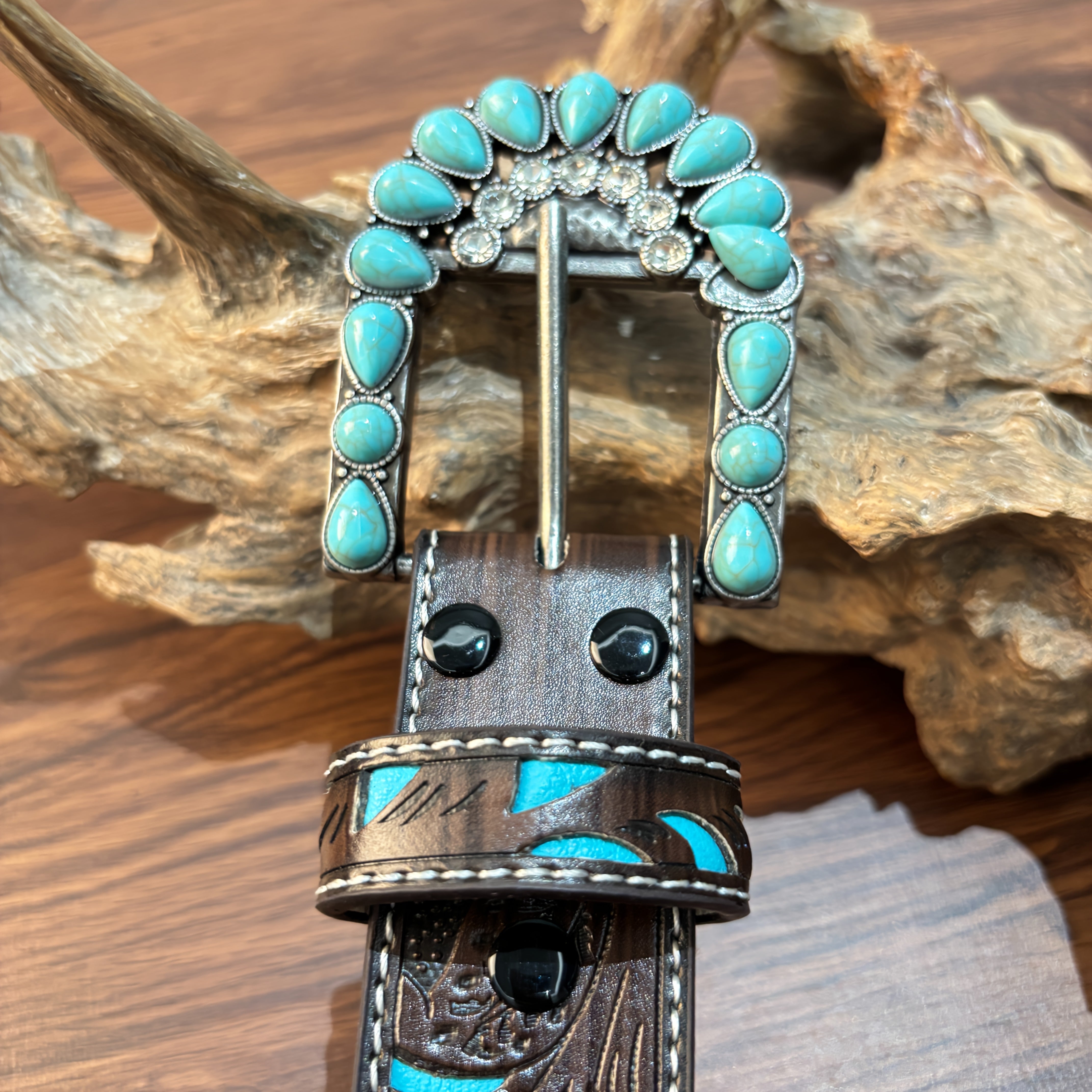 Ceinture Western en Simili Cuir pour Femme Aimee — visuel 5