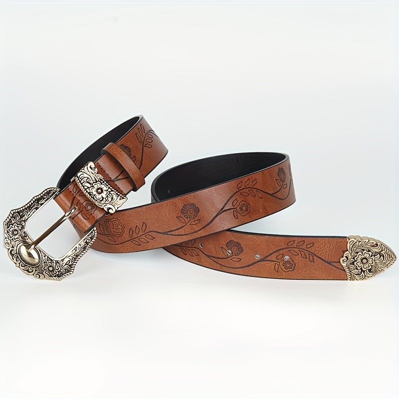 Ceinture Western en Simili Cuir pour Femme Girone — visuel 1