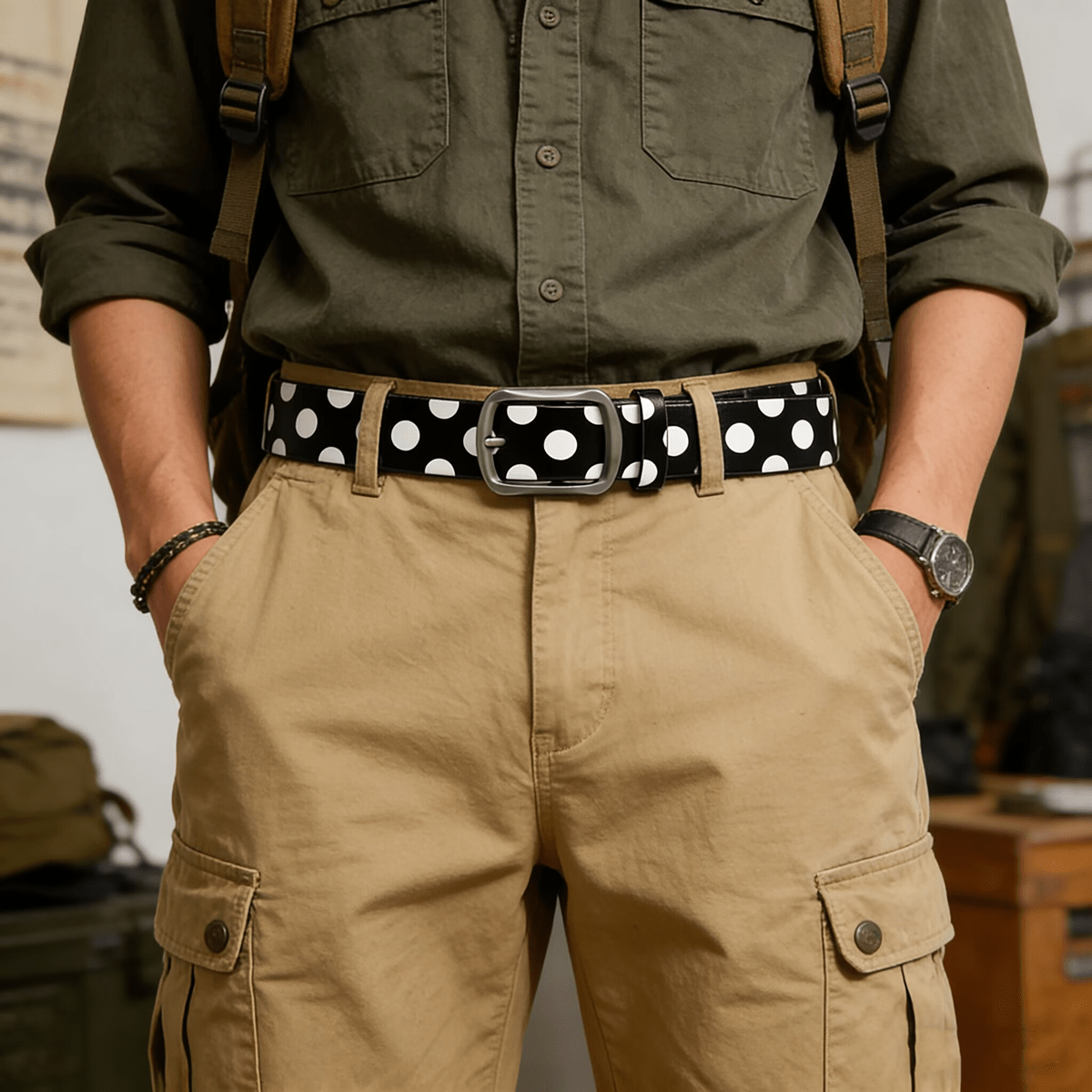 Ceinture Western en Simili Cuir pour Homme Dortmund — visuel 4