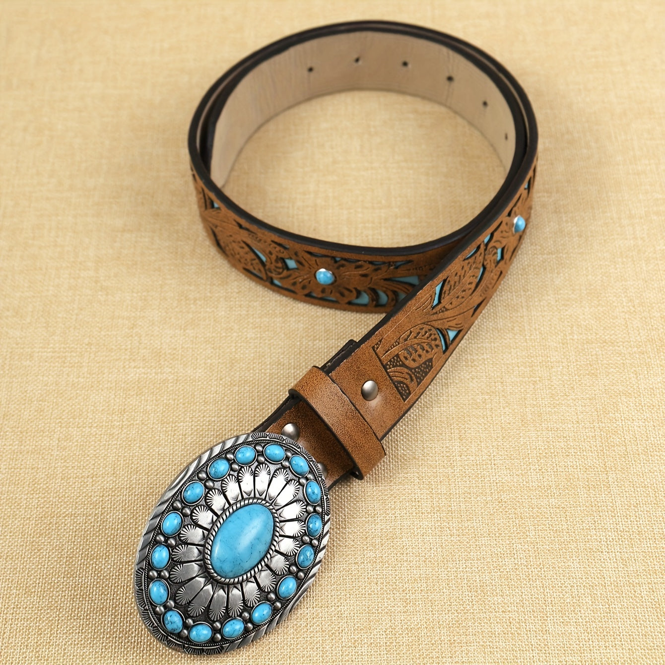 Ceinture Western en Simili Cuir pour Homme Dundee — visuel 2
