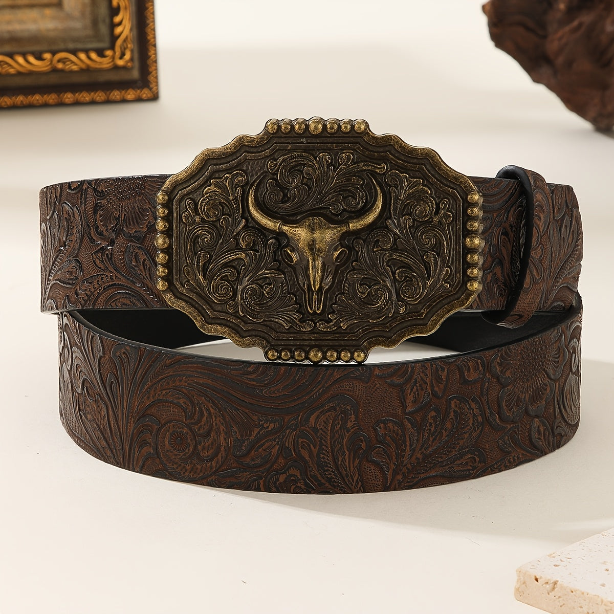 Ceinture Western en Simili Cuir pour Homme Durham — visuel 2
