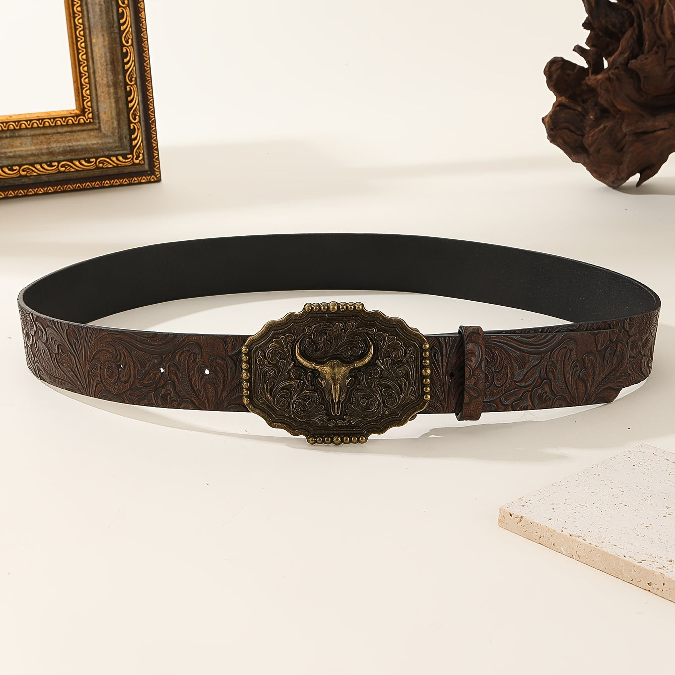 Ceinture Western en Simili Cuir pour Homme Durham — visuel 4