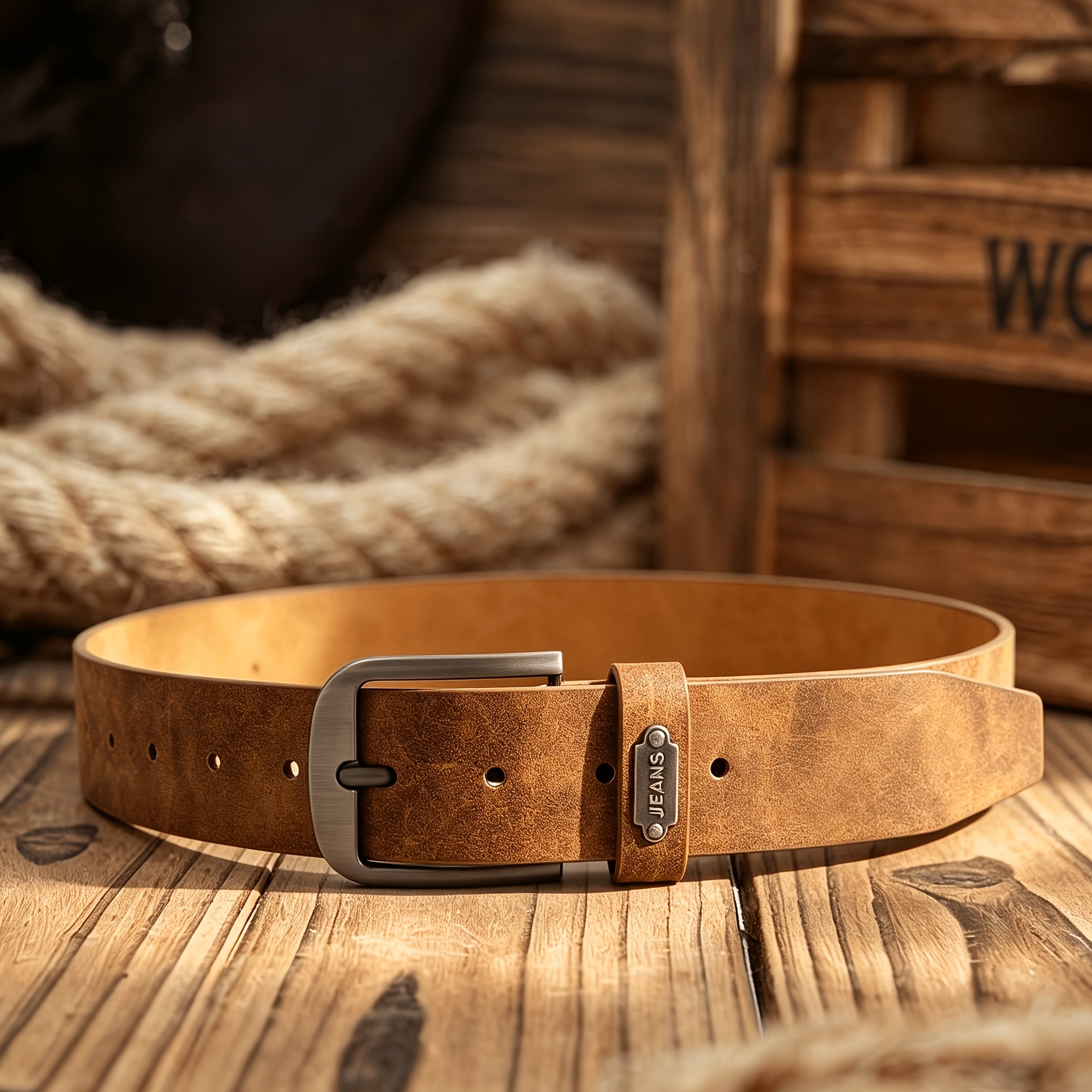 Ceinture Western en Simili Cuir pour Homme Emeric — visuel 3