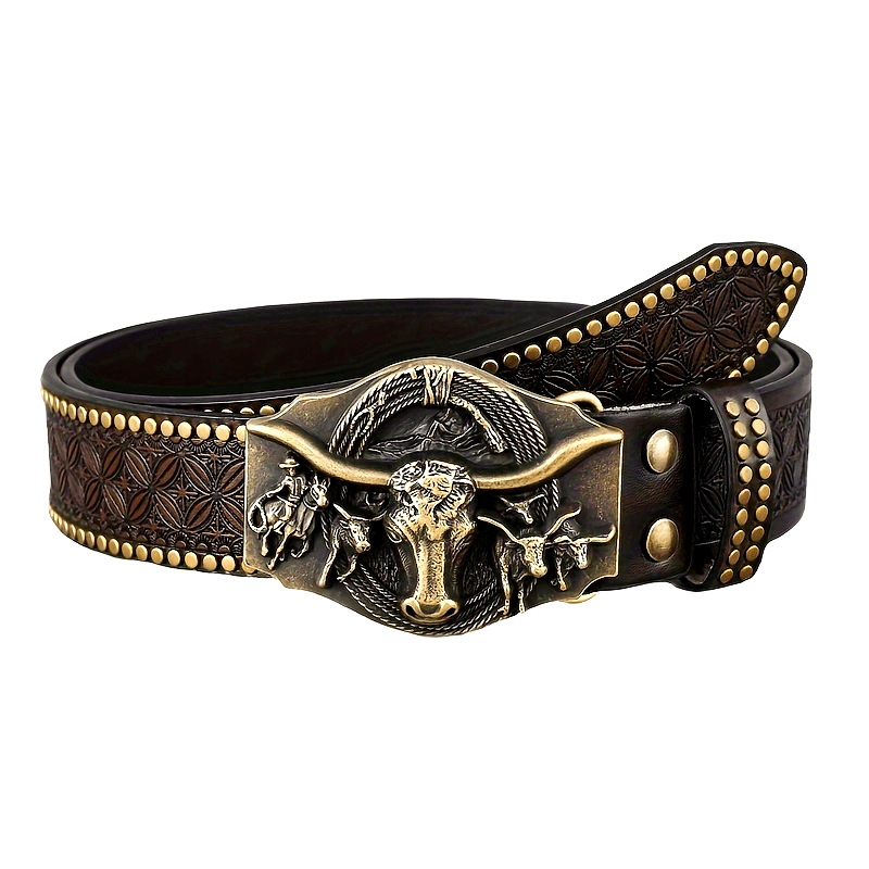 Ceinture Western en Simili Cuir pour Homme Eugene — visuel 3