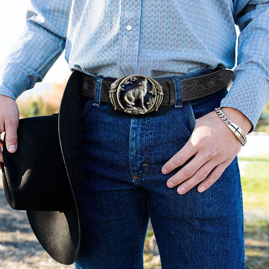 Ceinture Western en Simili Cuir pour Homme Fargo — visuel 2