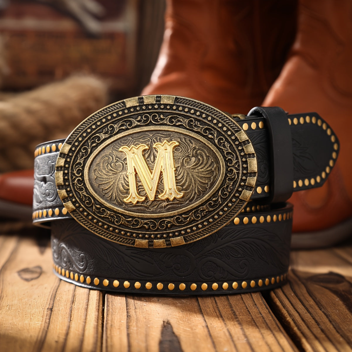 Ceinture Western en Simili Cuir pour Homme Flensbourg — visuel 2