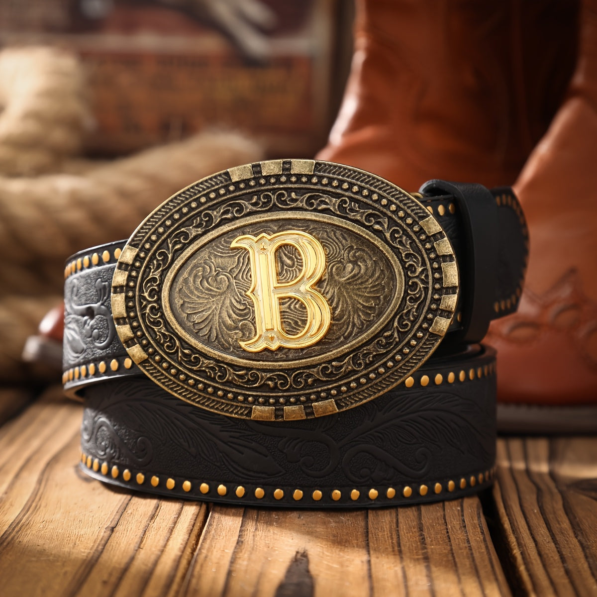 Ceinture Western en Simili Cuir pour Homme Flensbourg — visuel 3