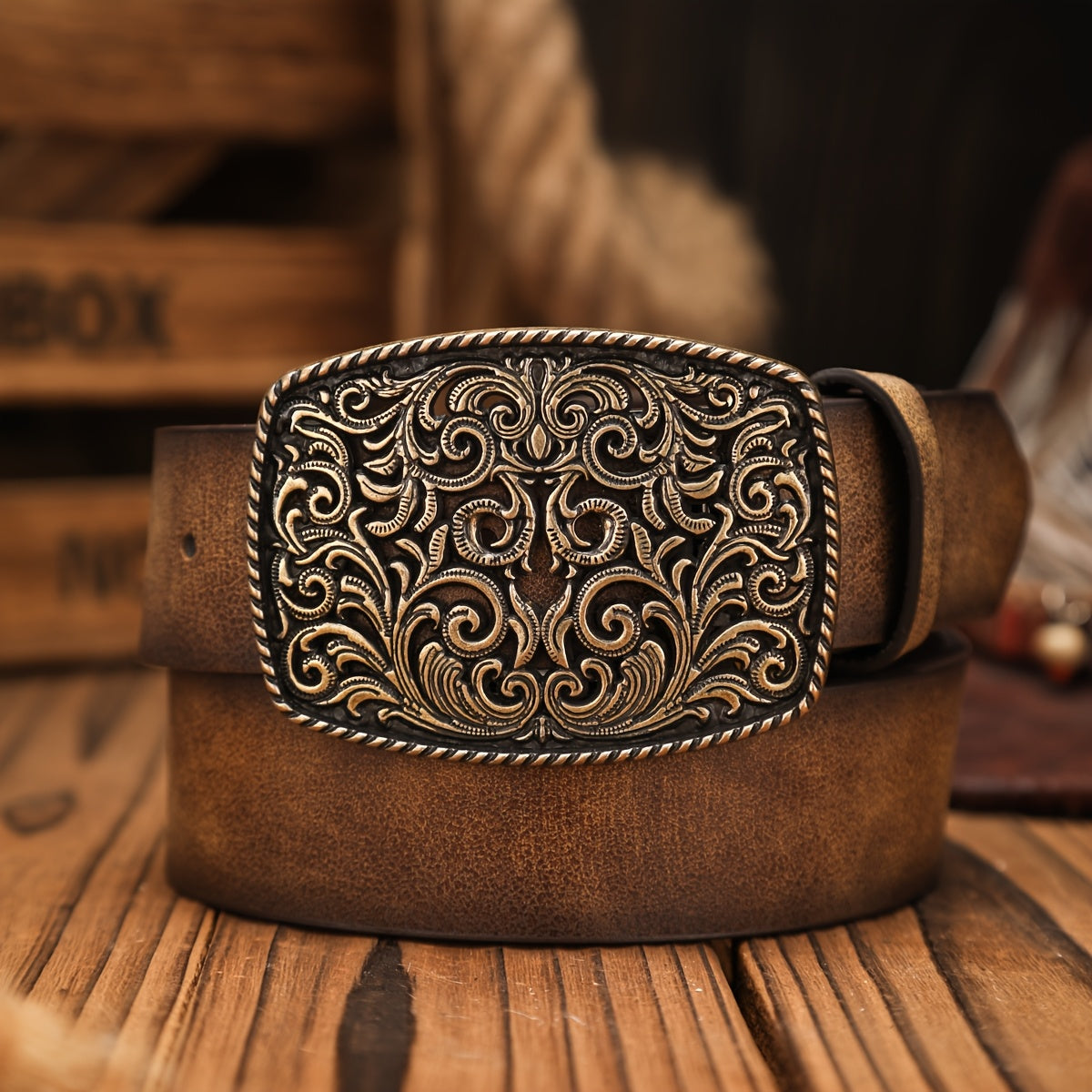 Ceinture Western en Simili Cuir pour Homme Goteborg — visuel 1