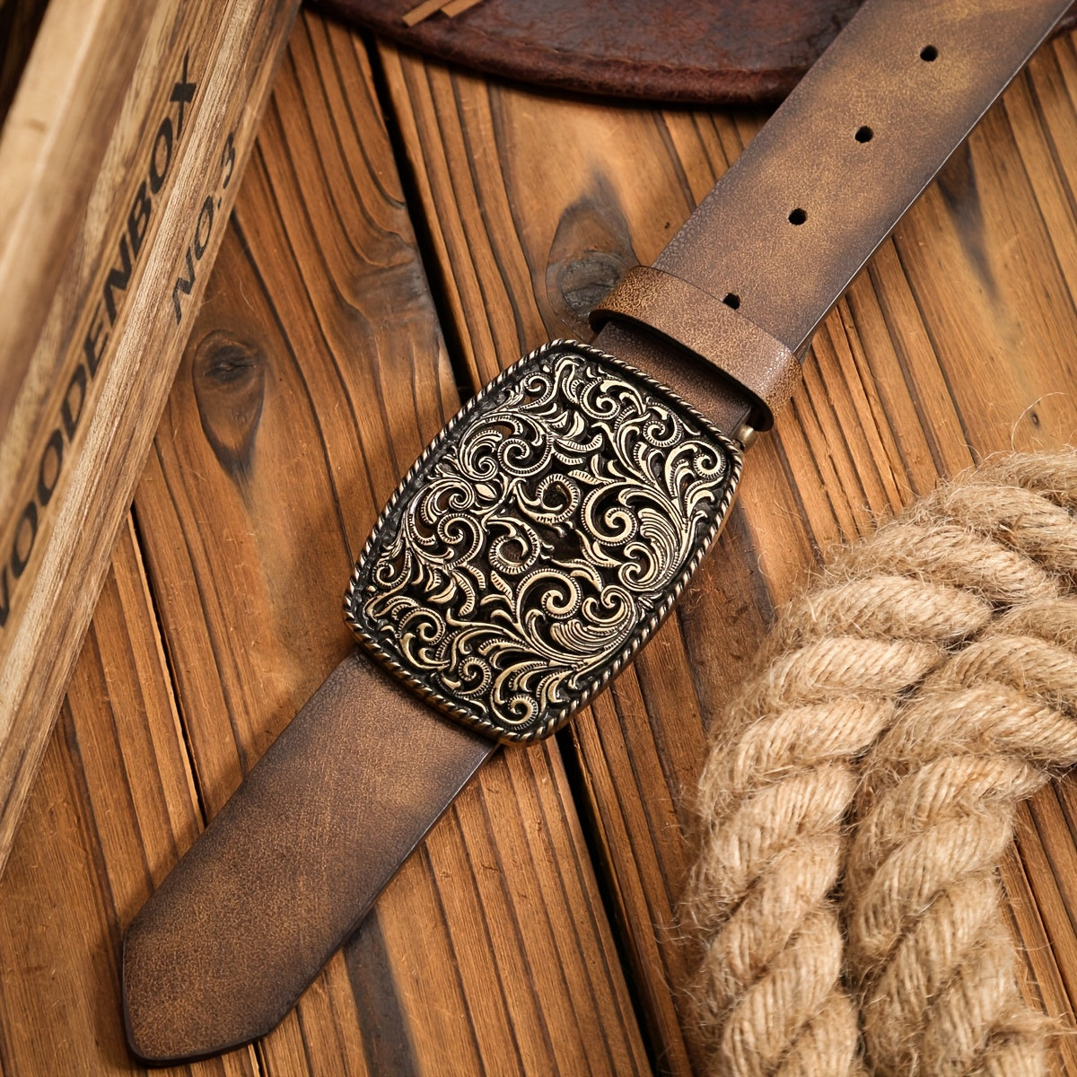 Ceinture Western en Simili Cuir pour Homme Goteborg — visuel 2
