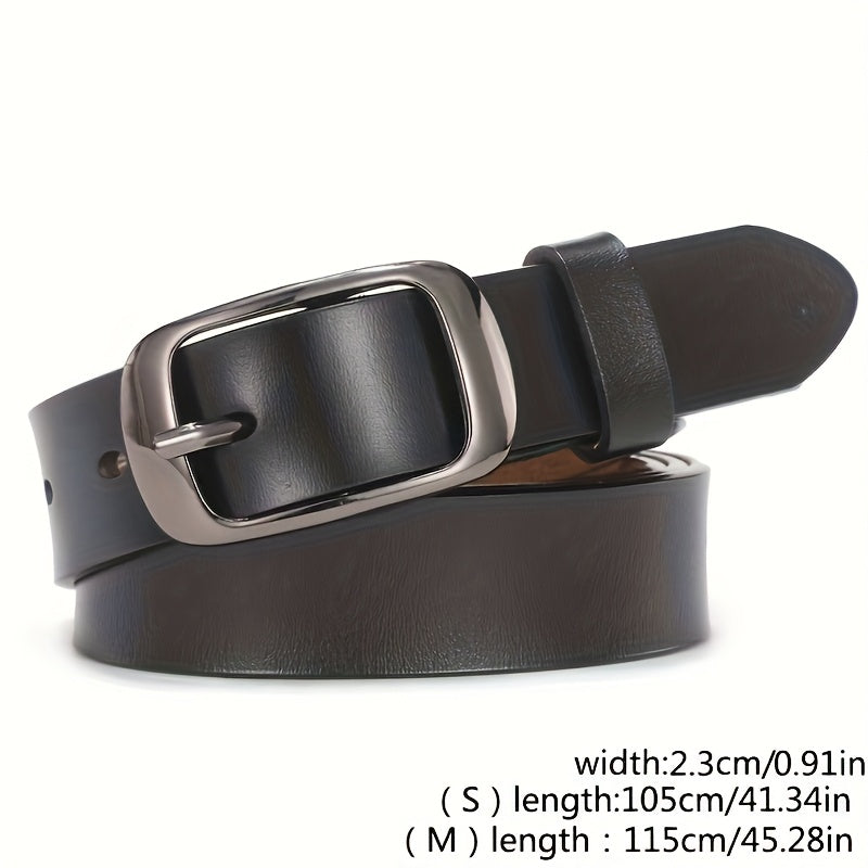 Ceinture à Boucle Classique en Simili Cuir pour Femme - Marceline